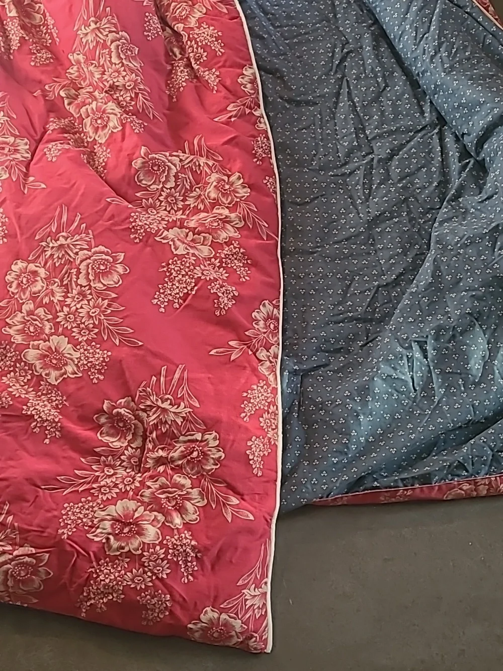 RALPH LAUREN CHAPS TELLURIDE TOILE REVERSIBLE COMFORTER QUEEN